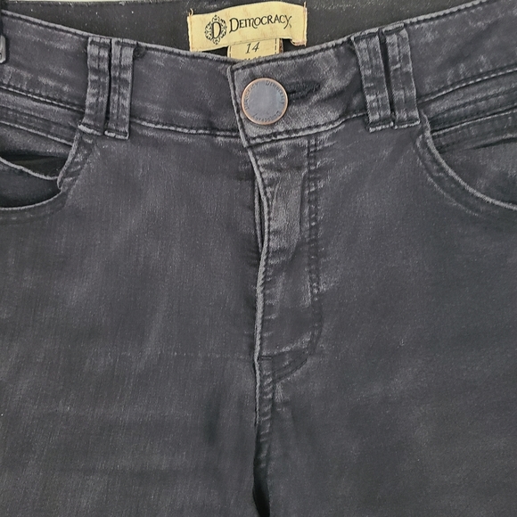 Democracy Woman's Streach Black Denim AB Solutions Booty Lift Jegging, Size: 14 - Picture 7 of 17